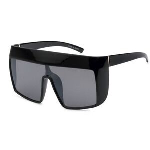 Shield Sunglasses Visor Flat‎ Top Oversized Fashion Statement Women Lentes Gafas